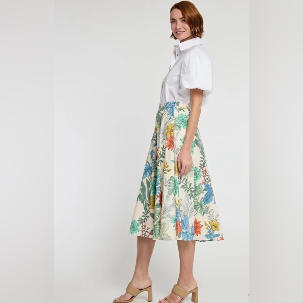 NWT HINSON WU Gloria Rainforest Print Skirt - Picture 2 of 6